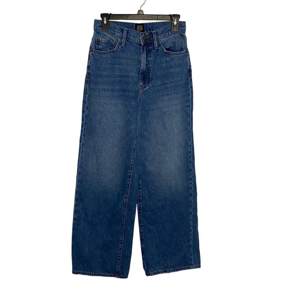 BDG‎ Urban Outfitters Wide Leg Blue Jeans Baggy Loose Denim High Waisted 28 Punk